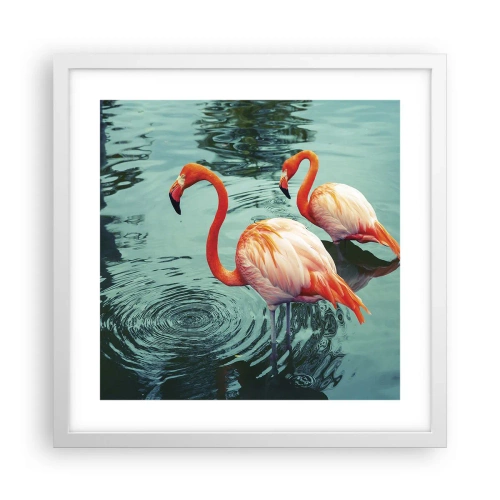 Poster in een witte lijst - We zijn nu in de mode - 40x40 cm