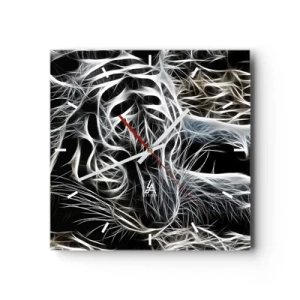 Wandklok - Klok - Een onderzoek naar de lichtheid van katten - 30x30 cm