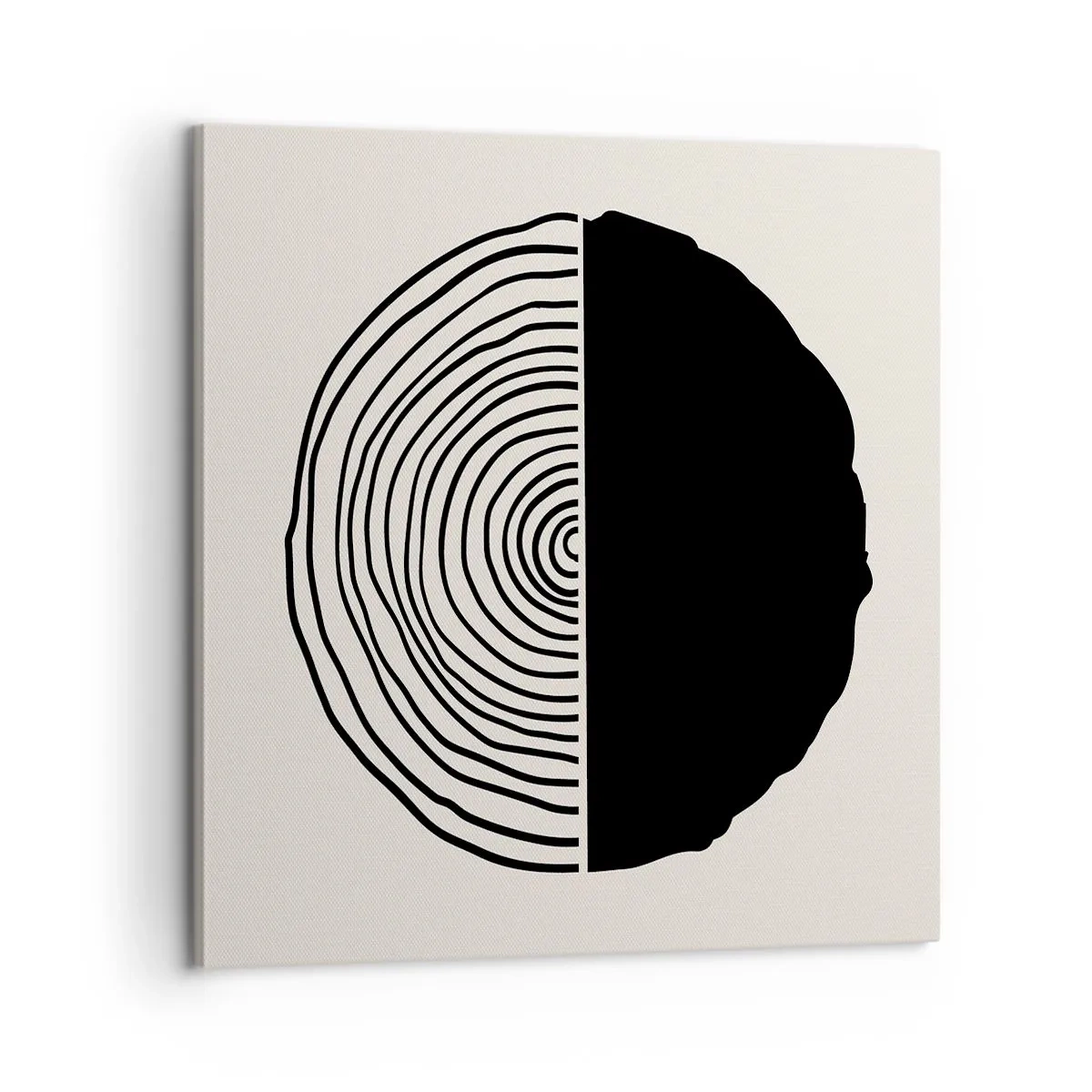 Schilderen op canvas - Half om half - 60x60 cm