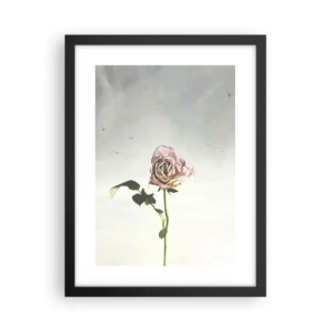 Poster in een zwarte lijst - Begroeting van de lente - 30x40 cm