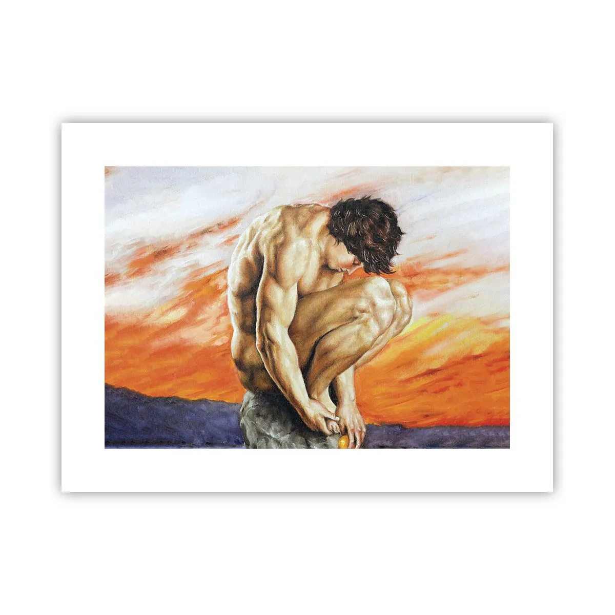 Poster - Ondergedompeld in zichzelf - 40x30 cm