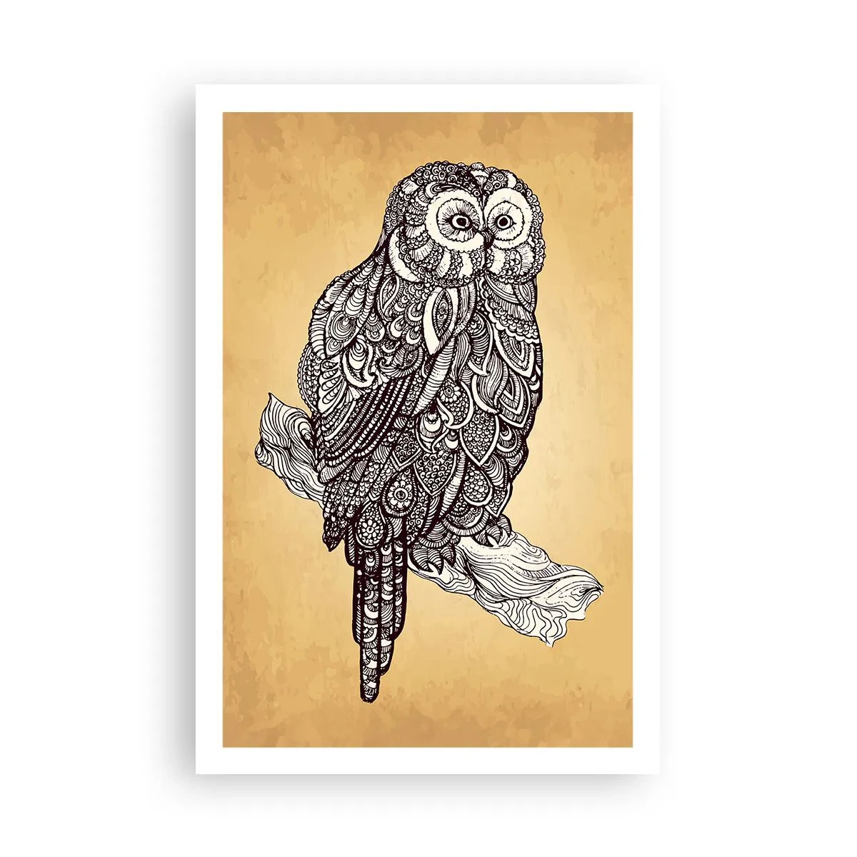Poster - Ingewikkelde ornamenten van wijsheid - 61x91 cm