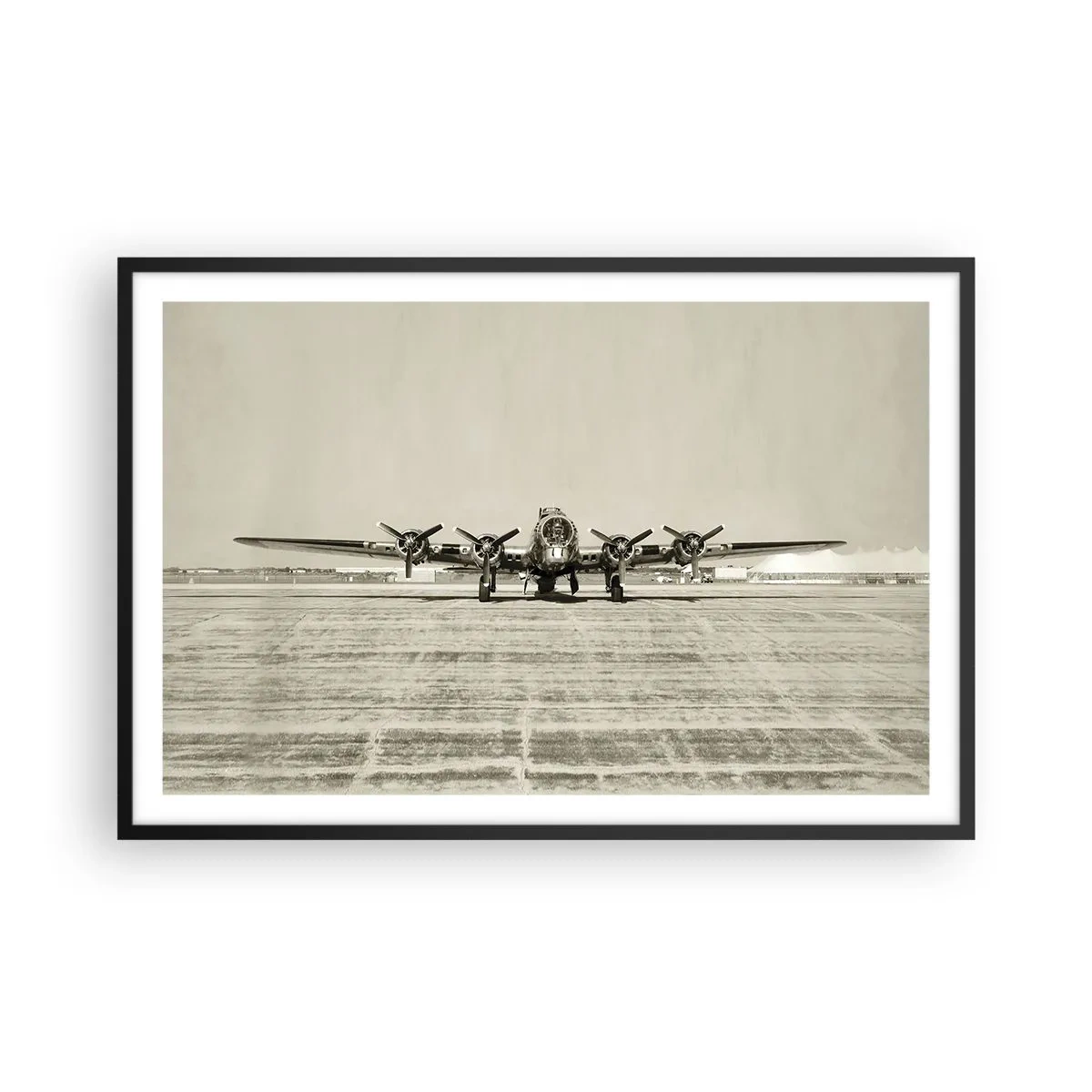 Poster in een zwarte lijst - Zoals altijd klaar - 91x61 cm