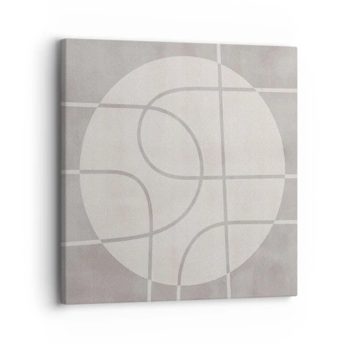 Schilderen op canvas - Rond en rechtdoor - 30x30 cm