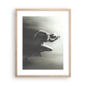 Een poster in een licht eiken lijst - Niet te stopen - 40x50 cm