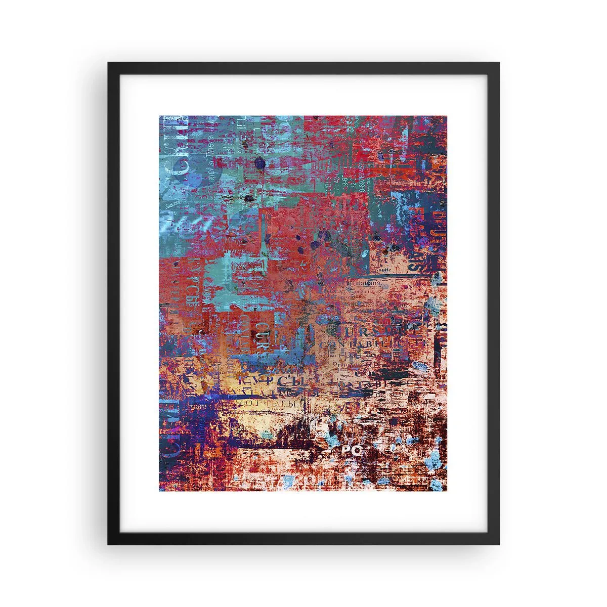 Poster in een zwarte lijst - Geheugen en vergetelheid - 40x50 cm