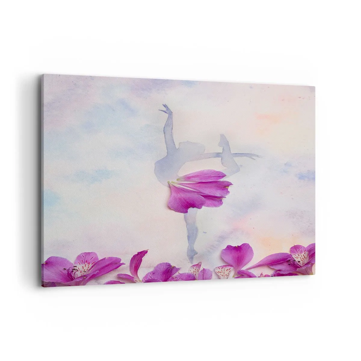 Schilderen op canvas - Delicaat als een bloem - 120x80 cm