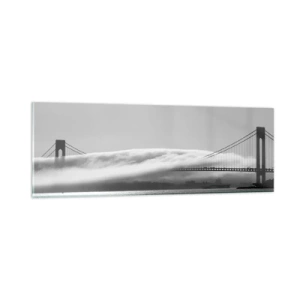 Schilderen op glas - Vaar door de Golden Gates - 90x30 cm