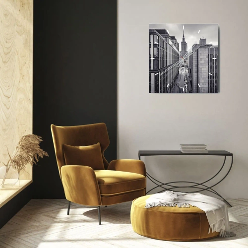 Wandklok - Klok - Warschau vallei - 40x40 cm