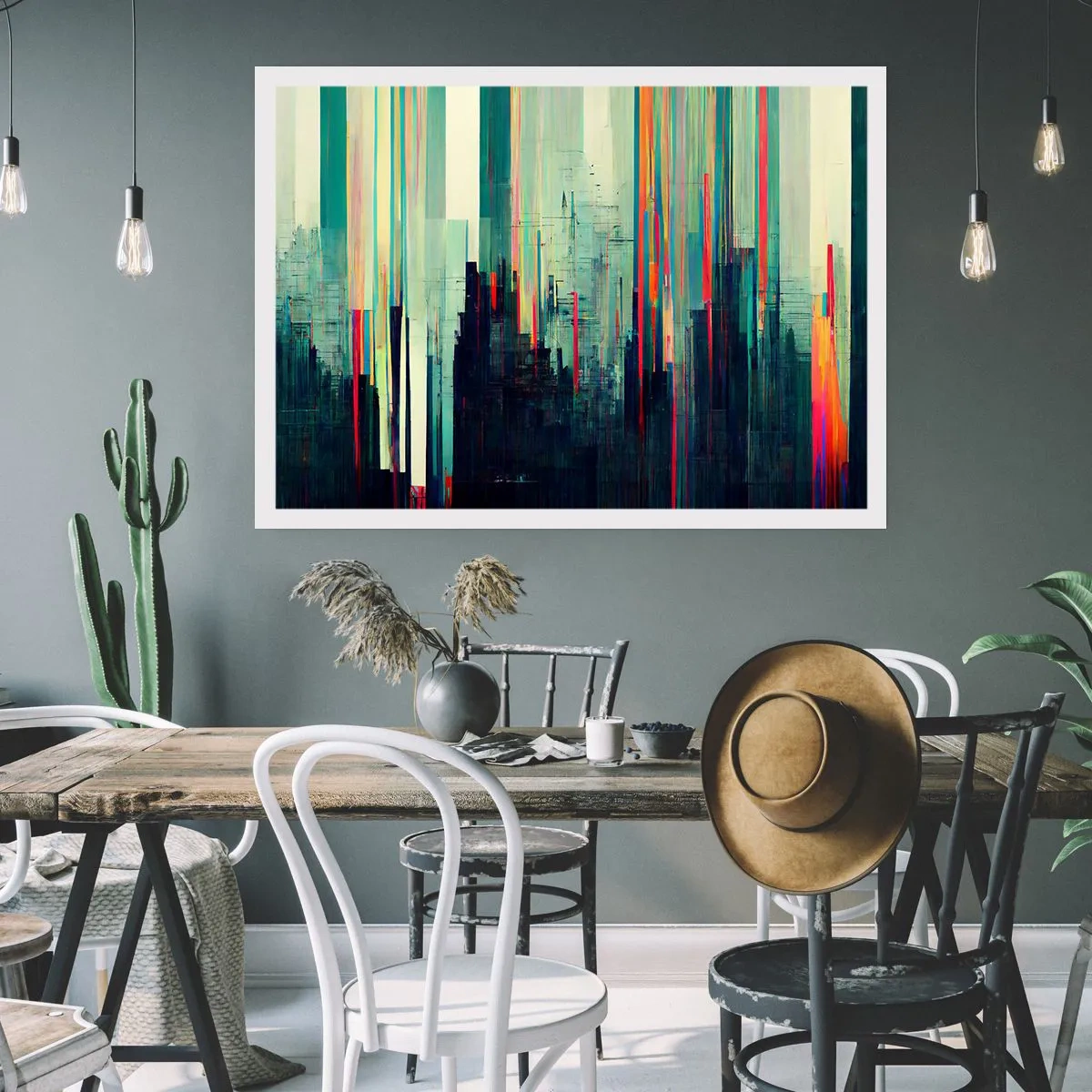 Poster - Futuristische stad - 100x70 cm