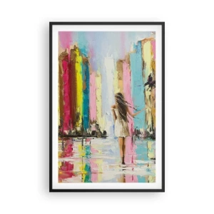 Poster in een zwarte lijst - Volg mij - 61x91 cm