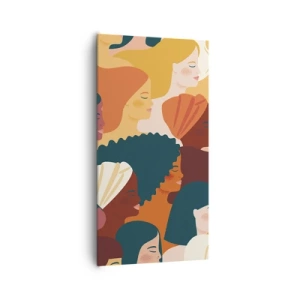 Schilderen op canvas - Alleen vrouwelijkheid - 65x120 cm