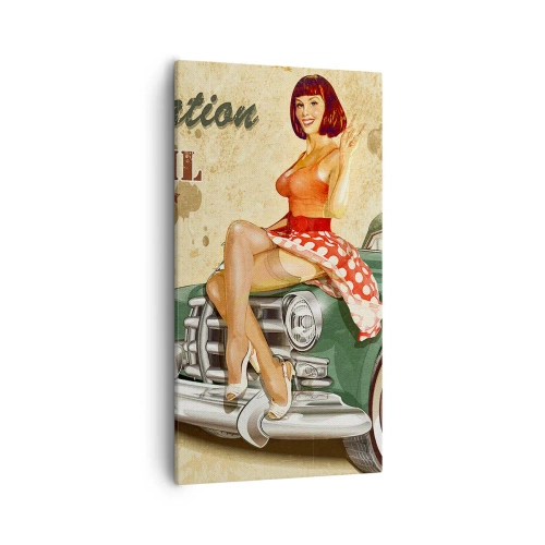 Schilderen op canvas - De grote jaren 40. - 55x100 cm