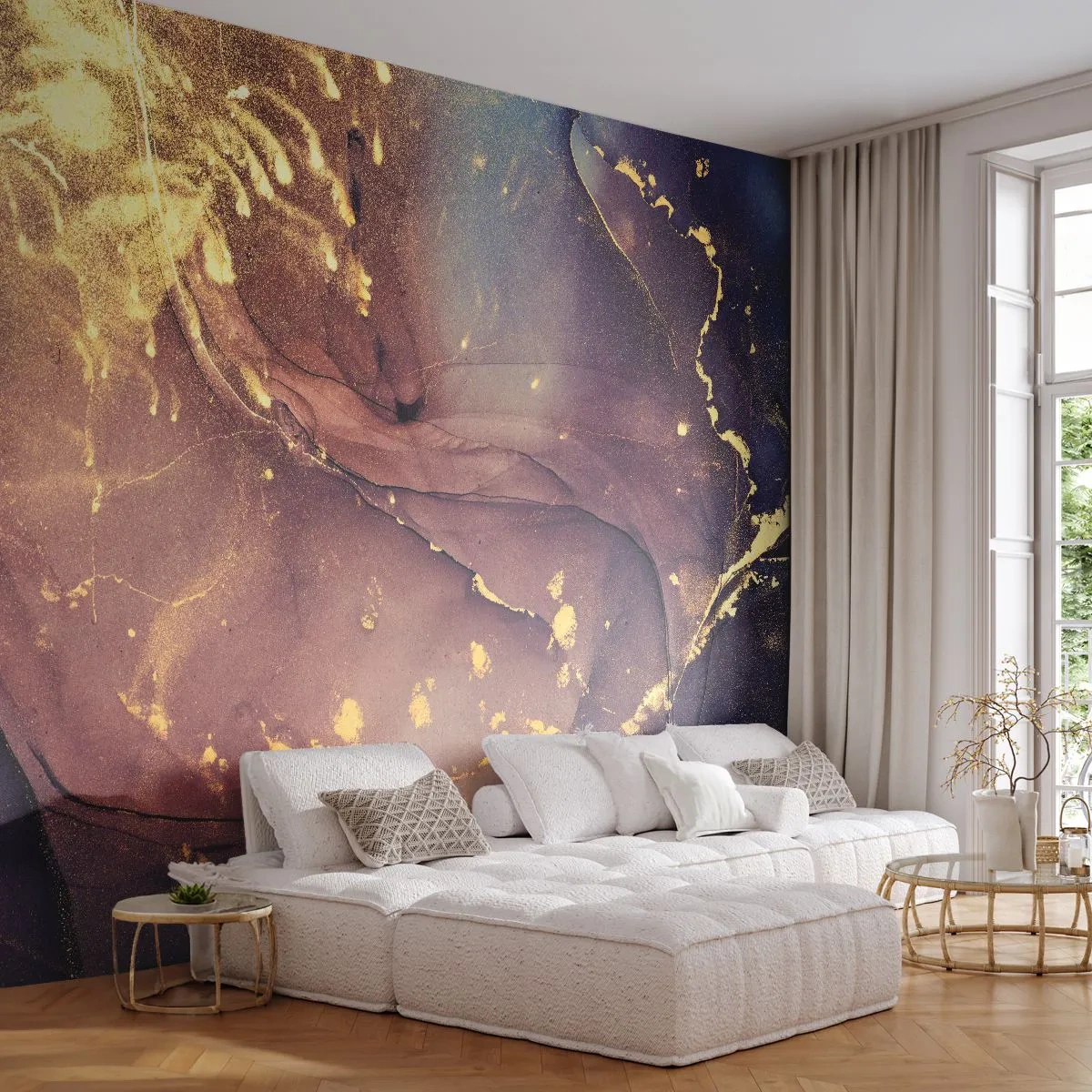 Fotobehang Standard Eco - Materie en geest - Abstractie, Deel, Modern patroon - 200x140 cm