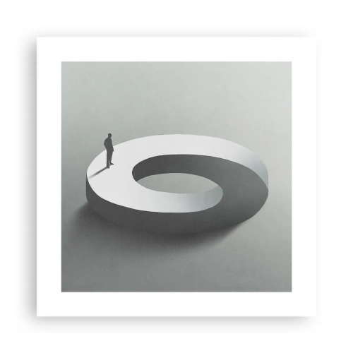 Poster - En wees hier slim - 40x40 cm