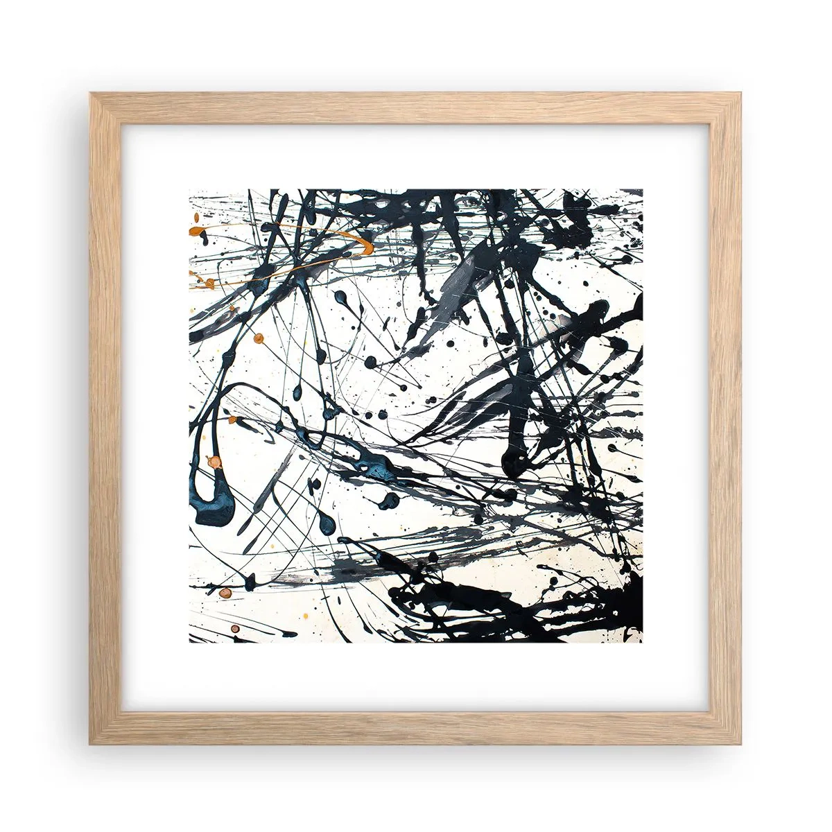 Een poster in een licht eiken lijst - Zin of geen zin? - 30x30 cm