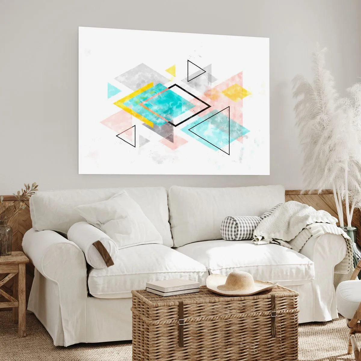 Poster - Geometrisch spel - 91x61 cm