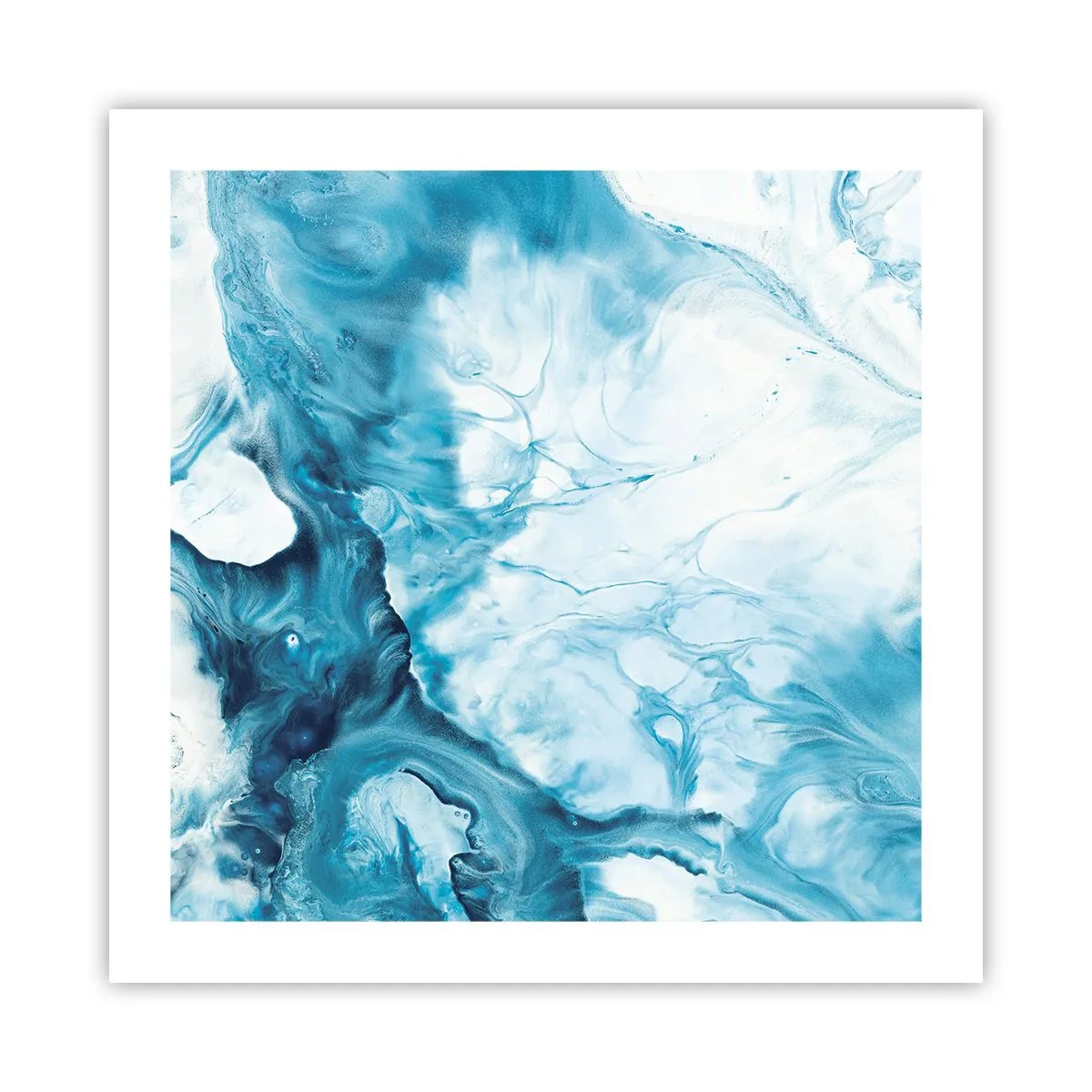 Poster - Blauw Concert - 50x50 cm