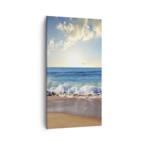 Schilderen op canvas - Beweging en stilte tegelijk - 55x100 cm