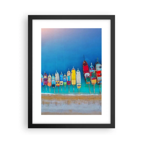 Poster in een zwarte lijst - Vanuit vogelperspectief - 30x40 cm