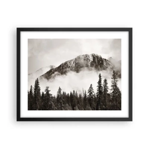 Poster in een zwarte lijst - Granieten liniaal - 50x40 cm