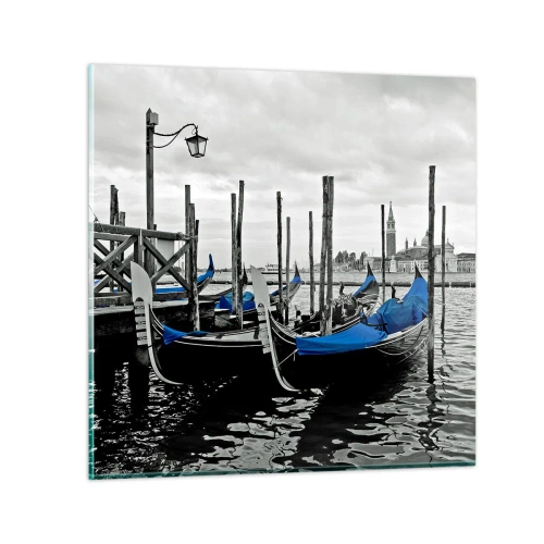 Schilderen op glas - Peinzend Venetië - 30x30 cm