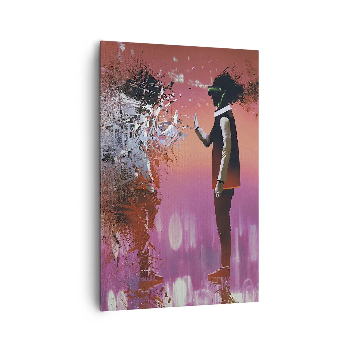 Schilderen op canvas - Kun je naar jezelf kijken? - 80x120 cm