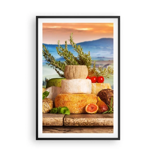 Poster in een zwarte lijst - De Italiaanse levensvreugde - 61x91 cm