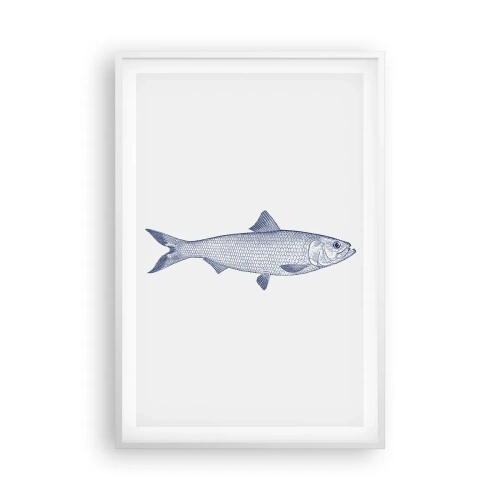 Poster in een witte lijst - Groeten uit de noordelijke zeeën - 61x91 cm