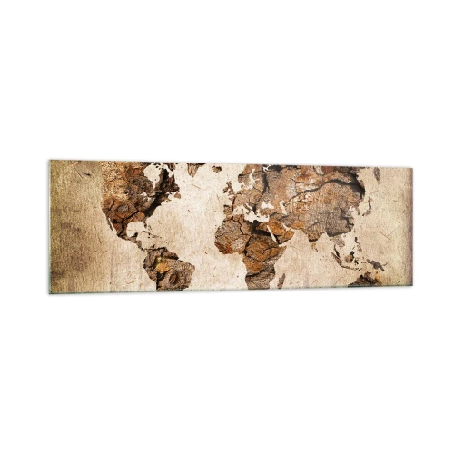 Schilderen op glas - Ontdekking van de wereld - 160x50 cm
