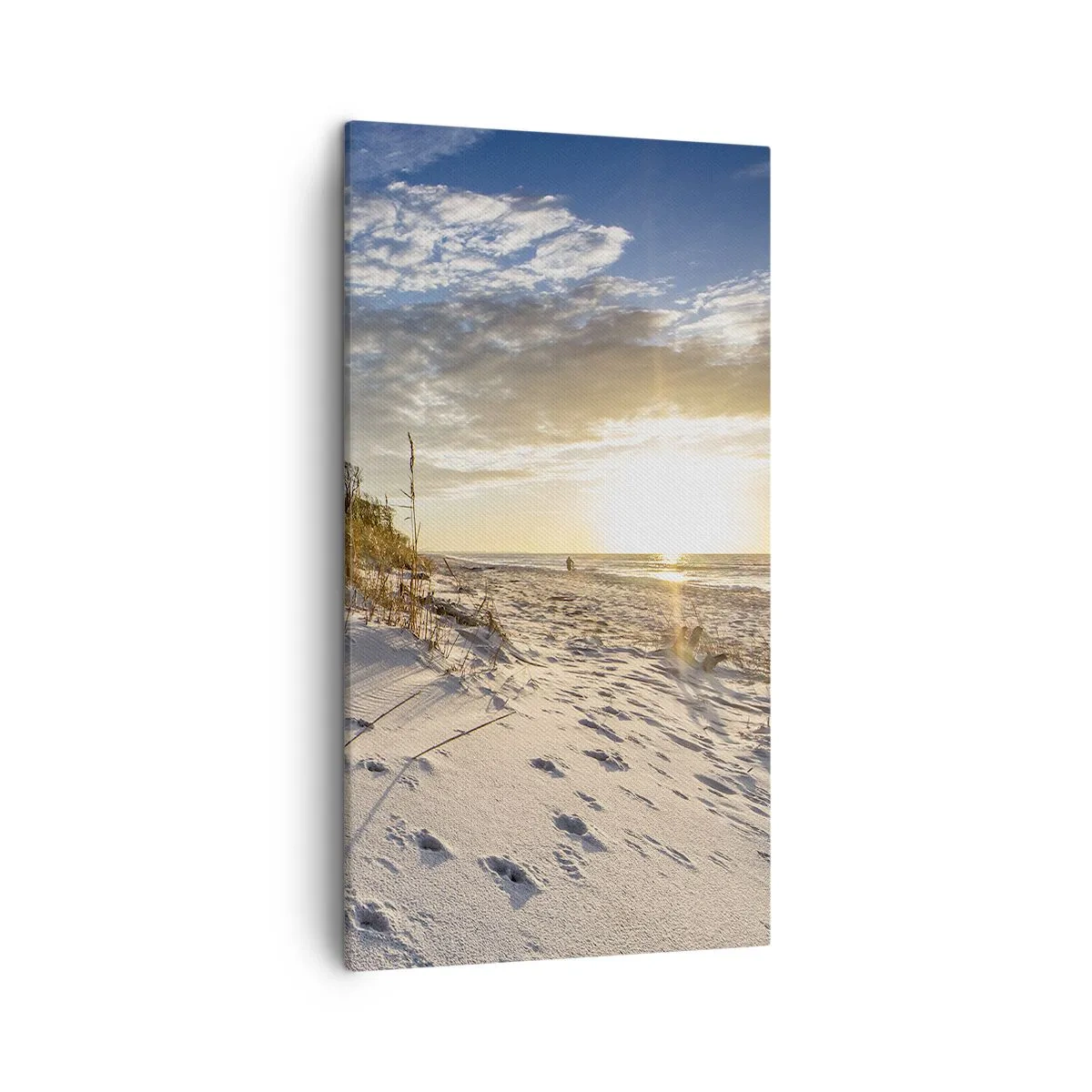 Schilderen op canvas - Een uitnodiging voor een wandeling - 45x80 cm
