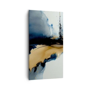 Schilderen op canvas - Achter het gordijn - 55x100 cm