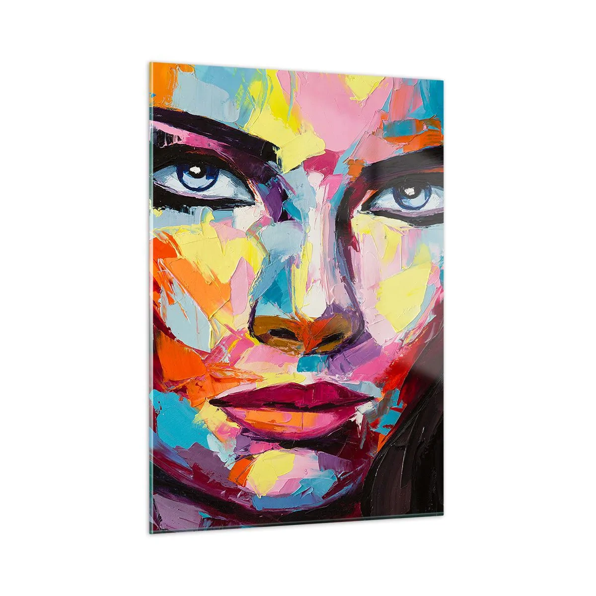 Schilderen op glas - De ziel is ook kleurrijk - 50x70 cm