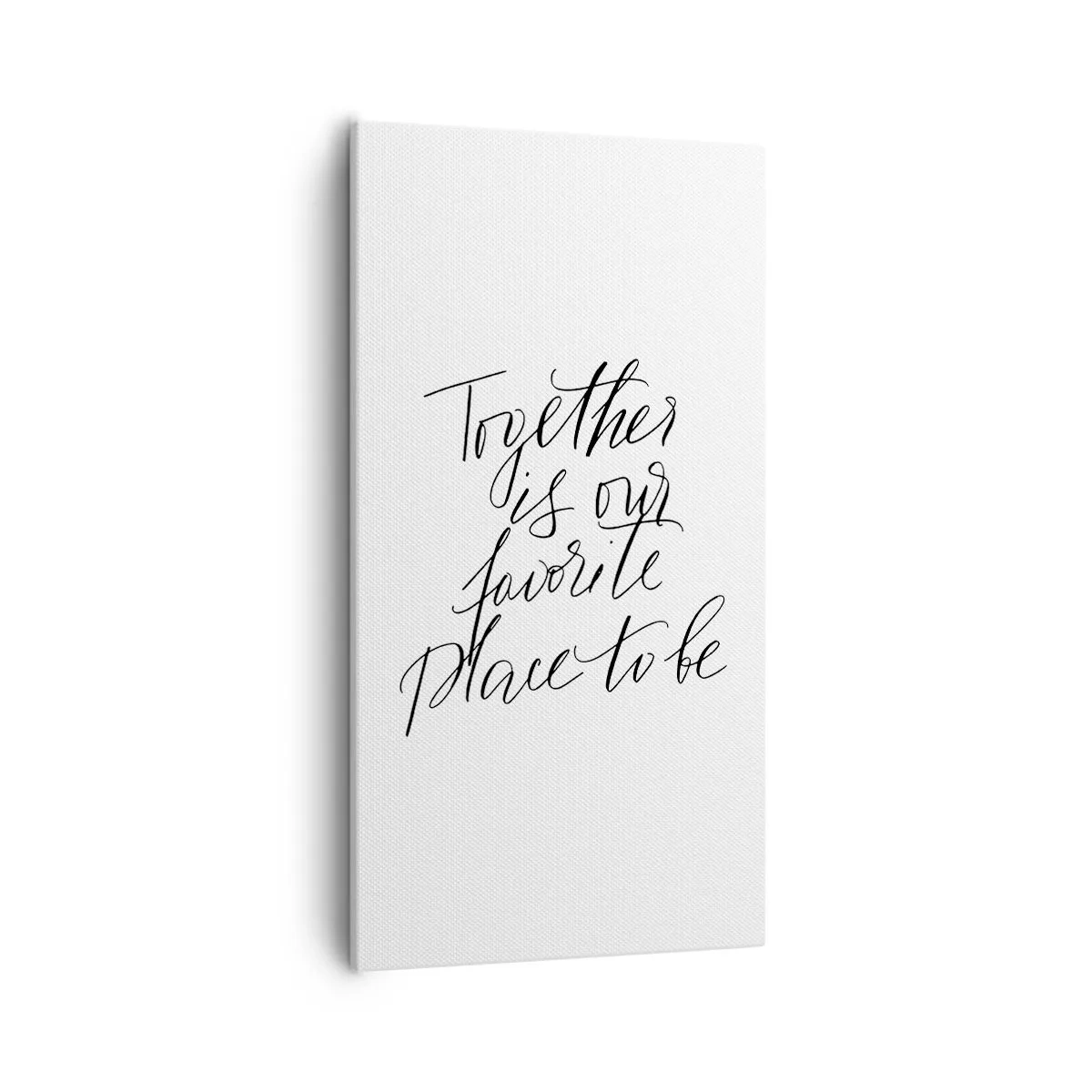 Schilderen op canvas - Voel jij het ook? - 55x100 cm