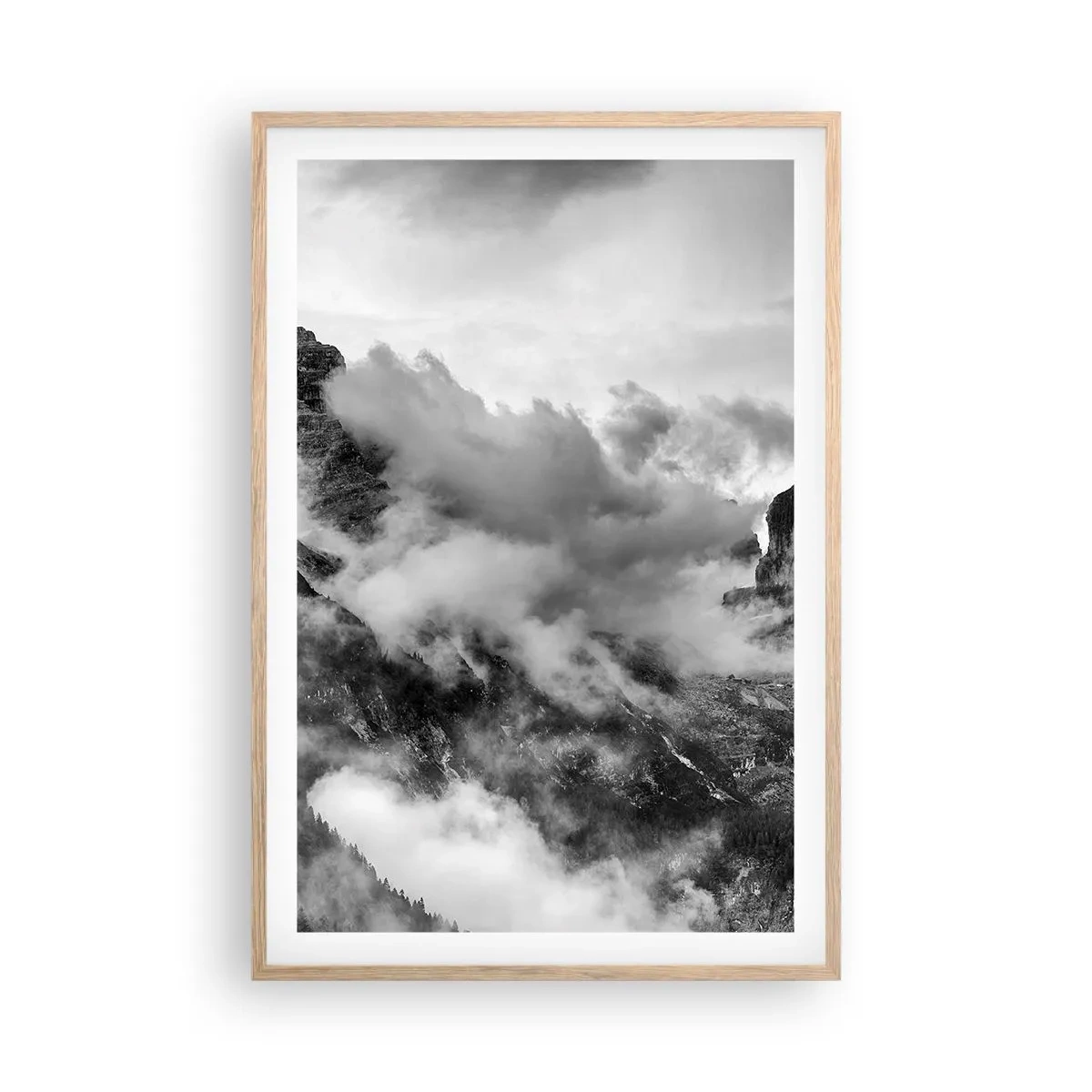 Een poster in een licht eiken lijst - Mooi en wreed - 61x91 cm