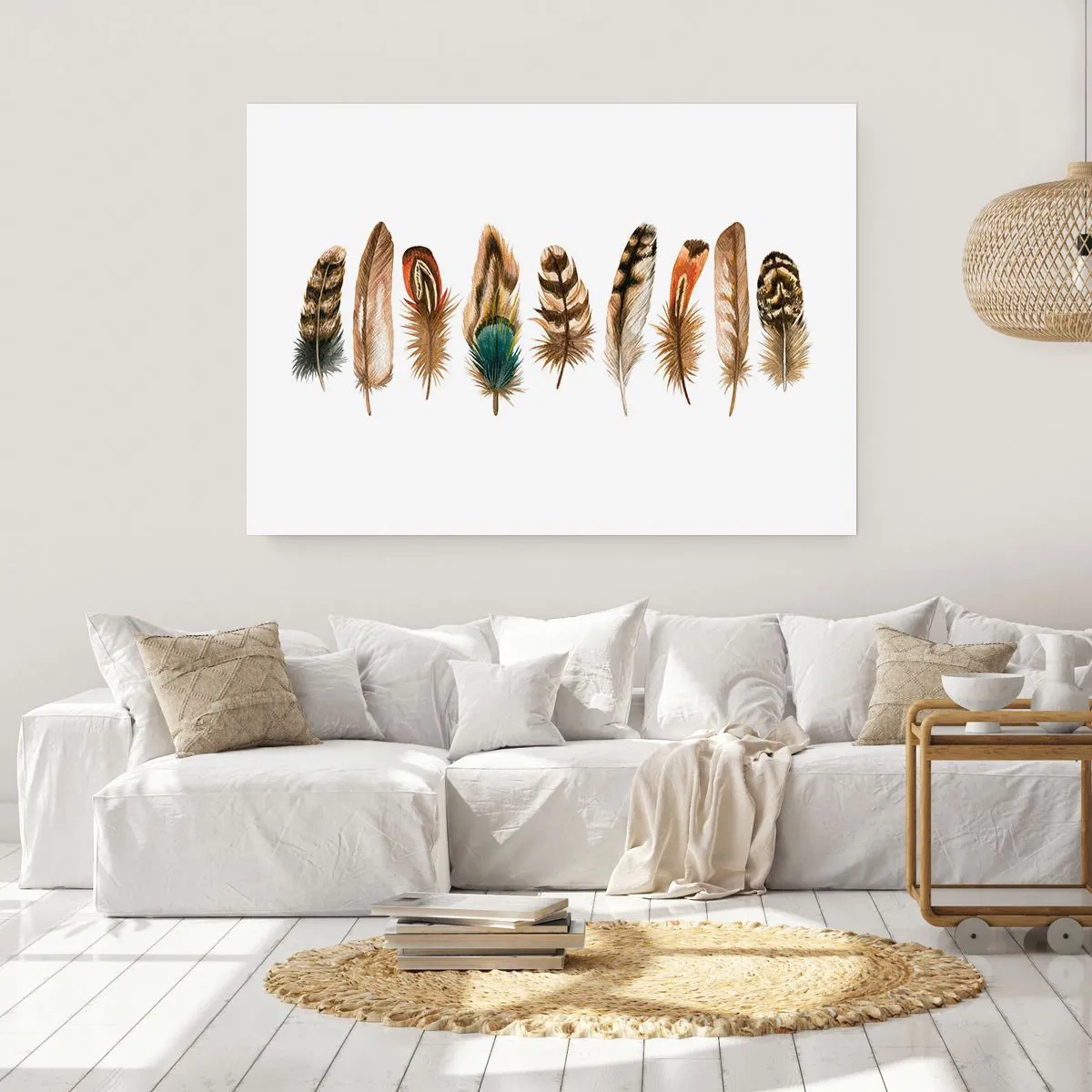 Poster - Een gevederde variatie - 70x50 cm