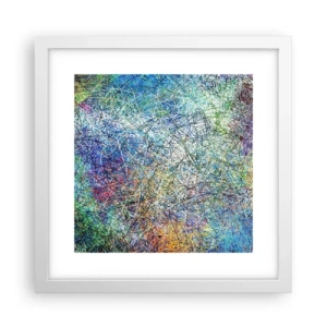 Poster in een witte lijst - Het is niet zo eenvoudig - 30x30 cm