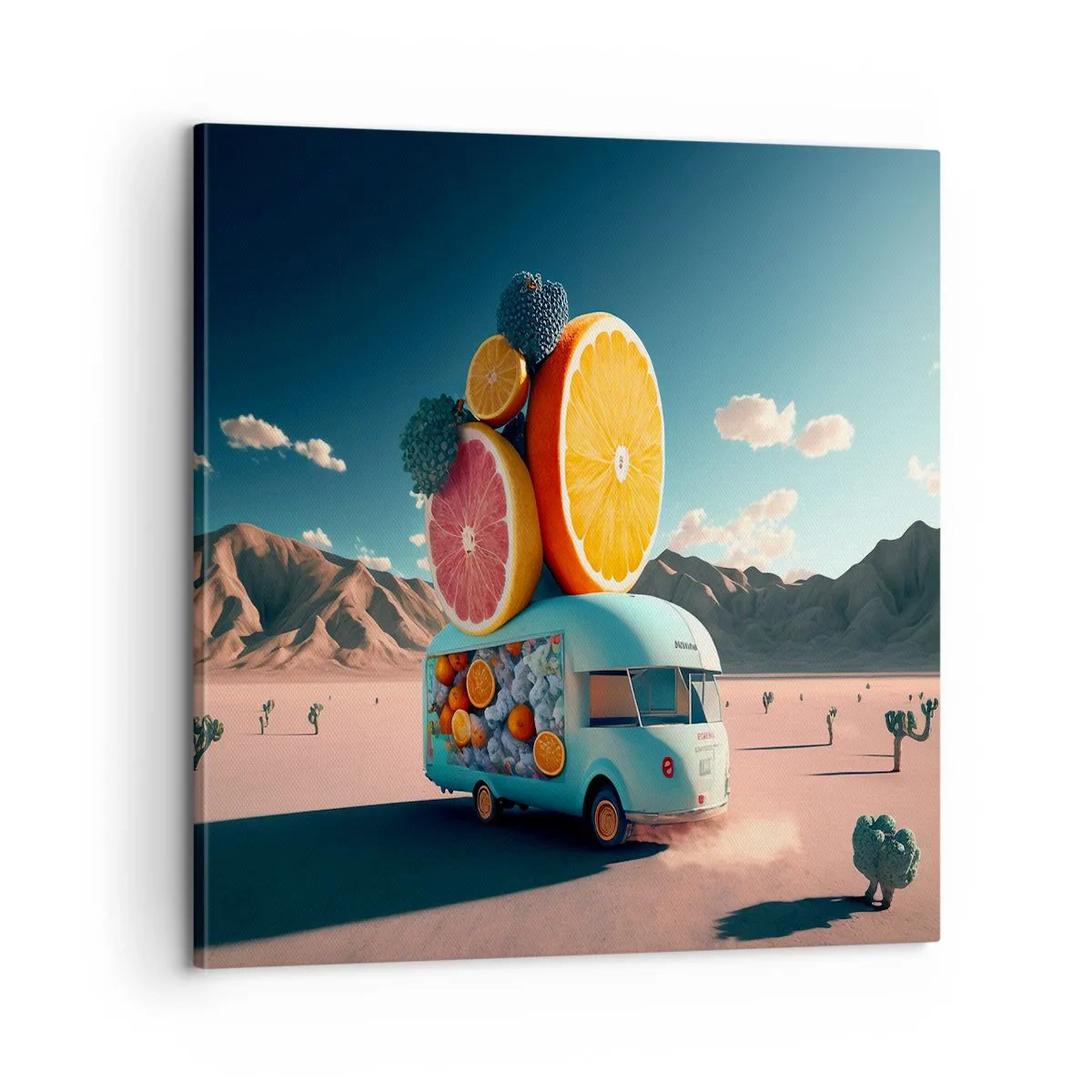 Schilderen op canvas - De smaak van vakantie - 60x60 cm