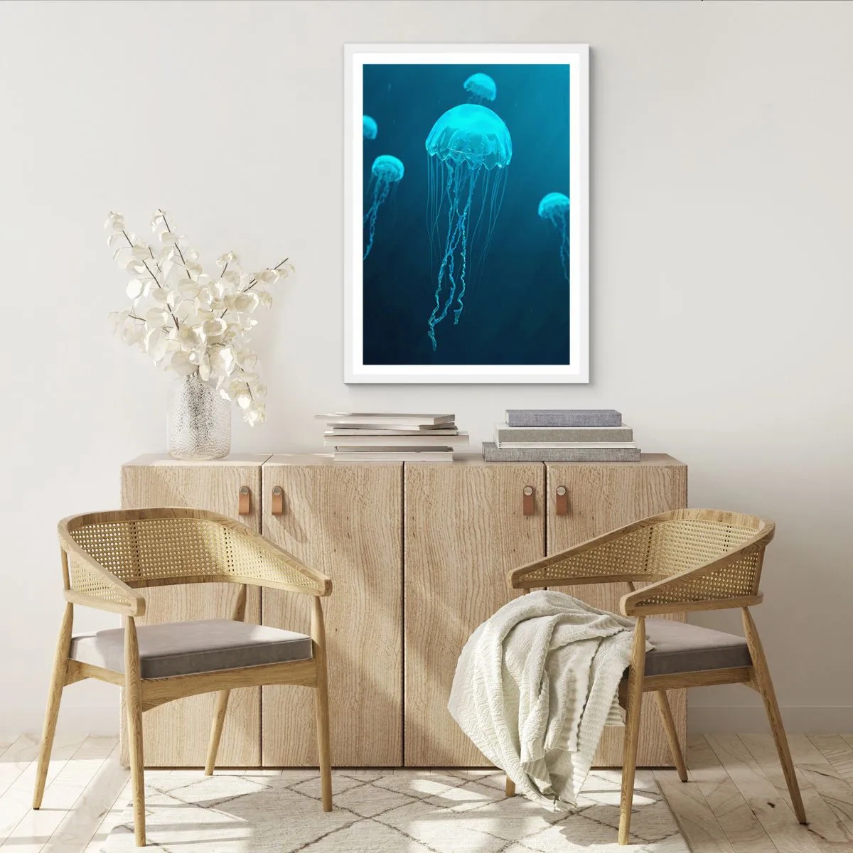 Poster in een witte lijst - Oceaandans - 61x91 cm
