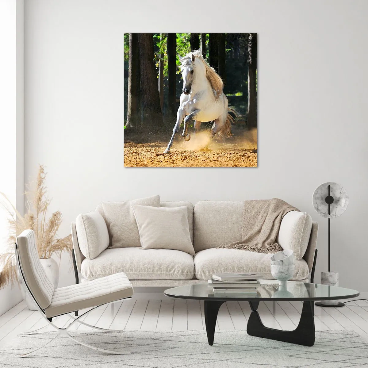 Schilderen op glas - Zoals uit een fantasieroman - 70x70 cm