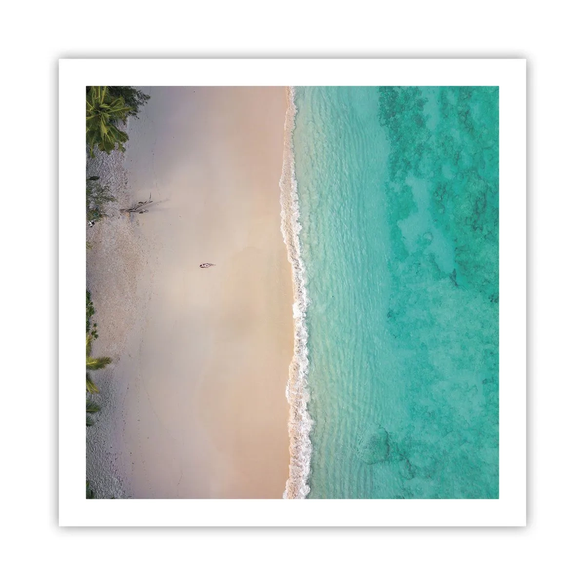 Poster - Paradijsstrand - 60x60 cm