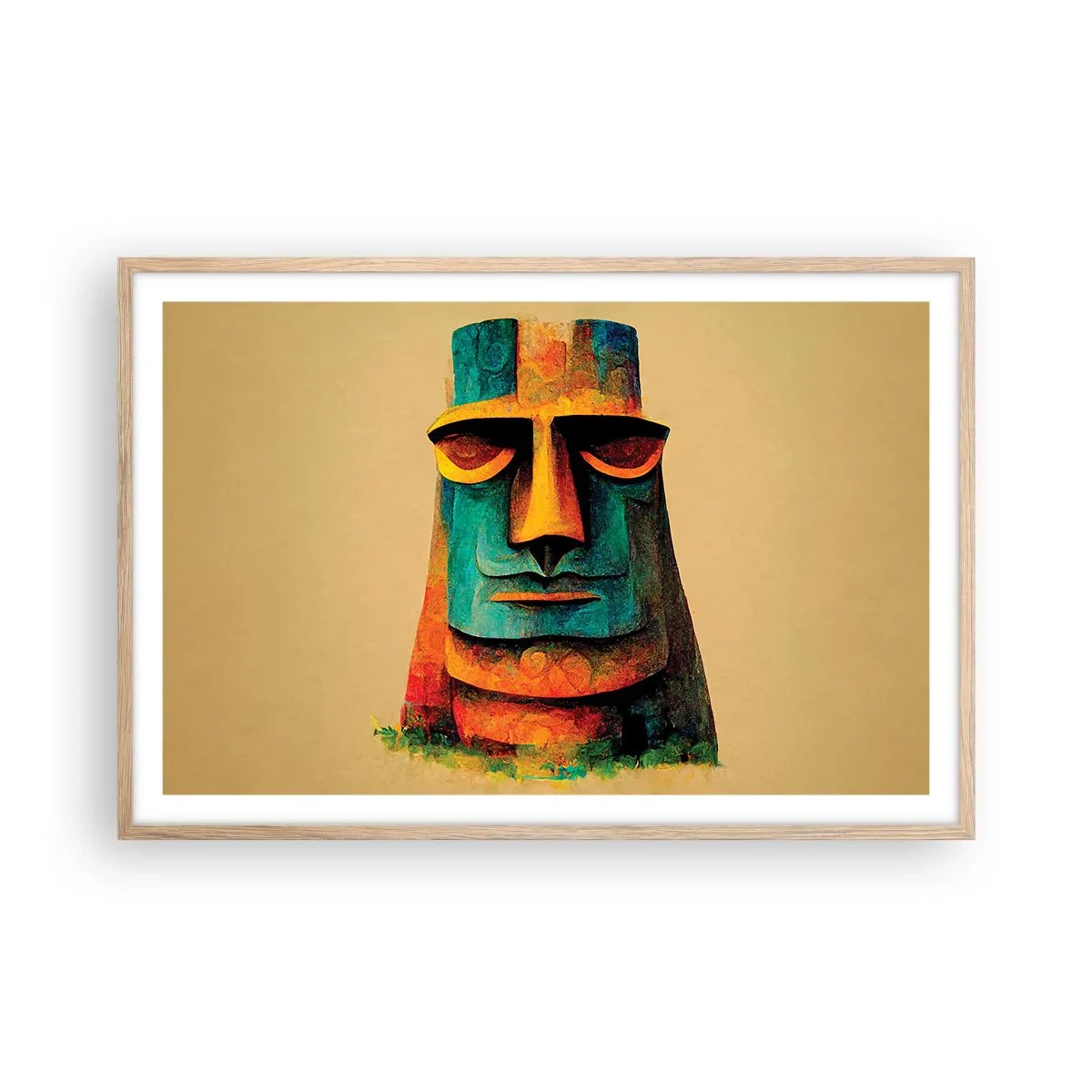 Een poster in een licht eiken lijst - Statig, toch lief - 91x61 cm