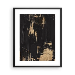 Poster in een zwarte lijst - Spoor van aanraking - 40x50 cm