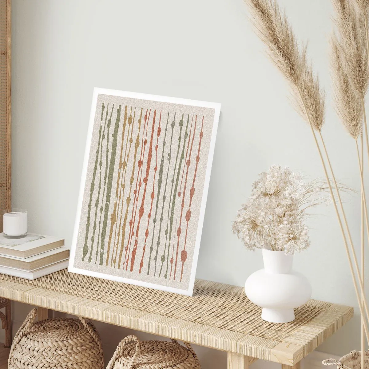 Poster - Muzieknotatie van kleuren - 40x50 cm