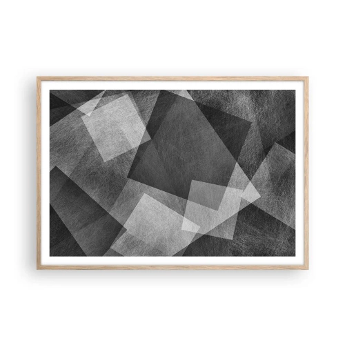 Een poster in een licht eiken lijst - Het eeuwige symbool van duurzaamheid en orde - 100x70 cm
