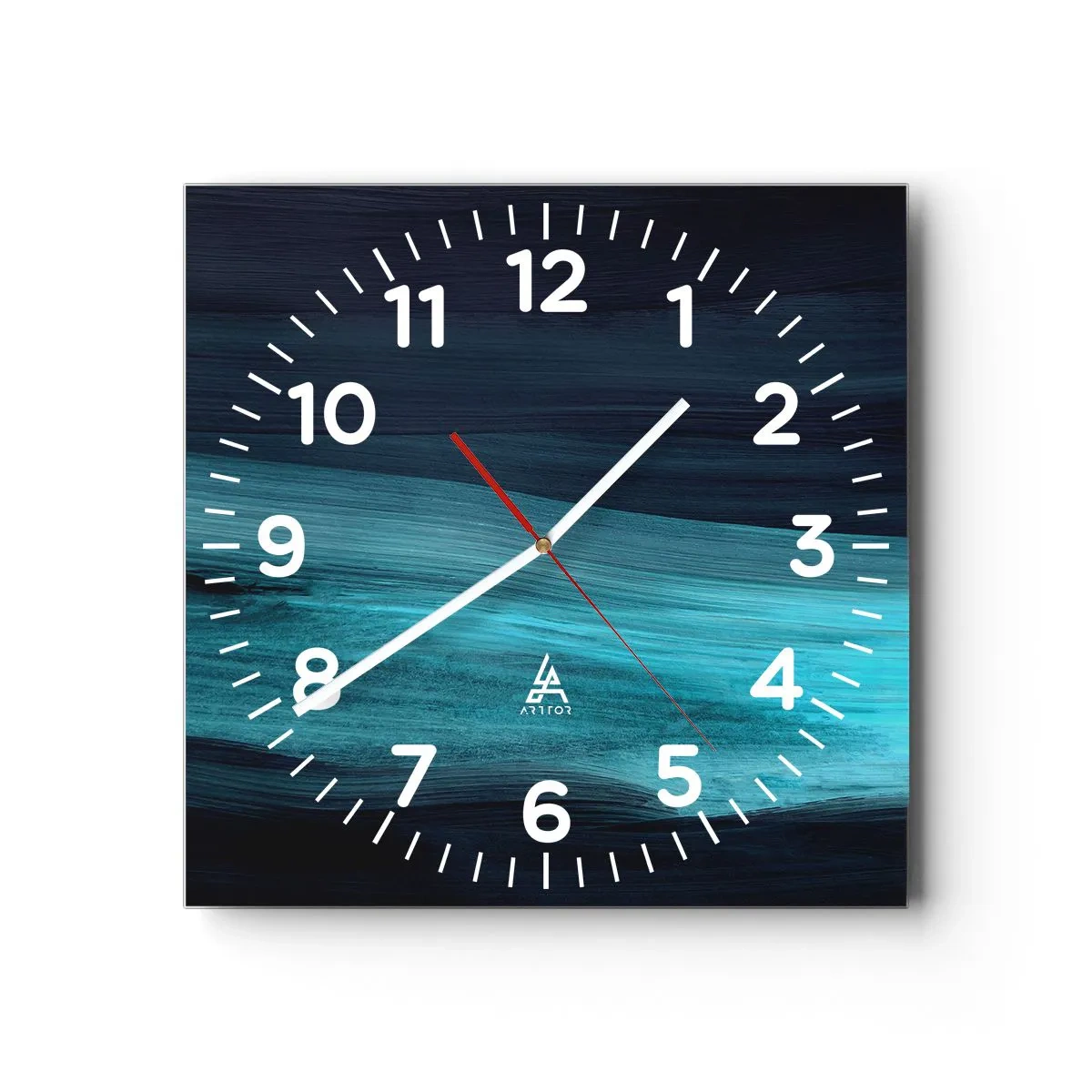 Wandklok - Klok - Ga met de stroom mee - 30x30 cm