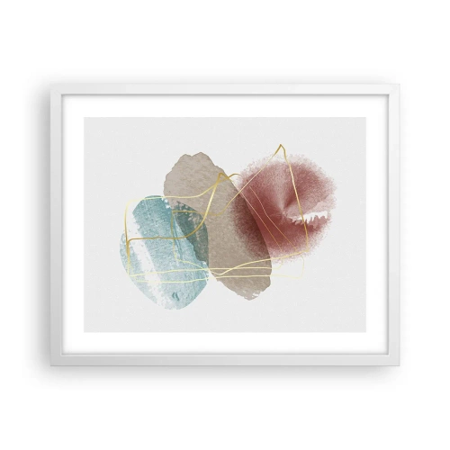 Poster in een witte lijst - Koralen van de ruimte - 50x40 cm