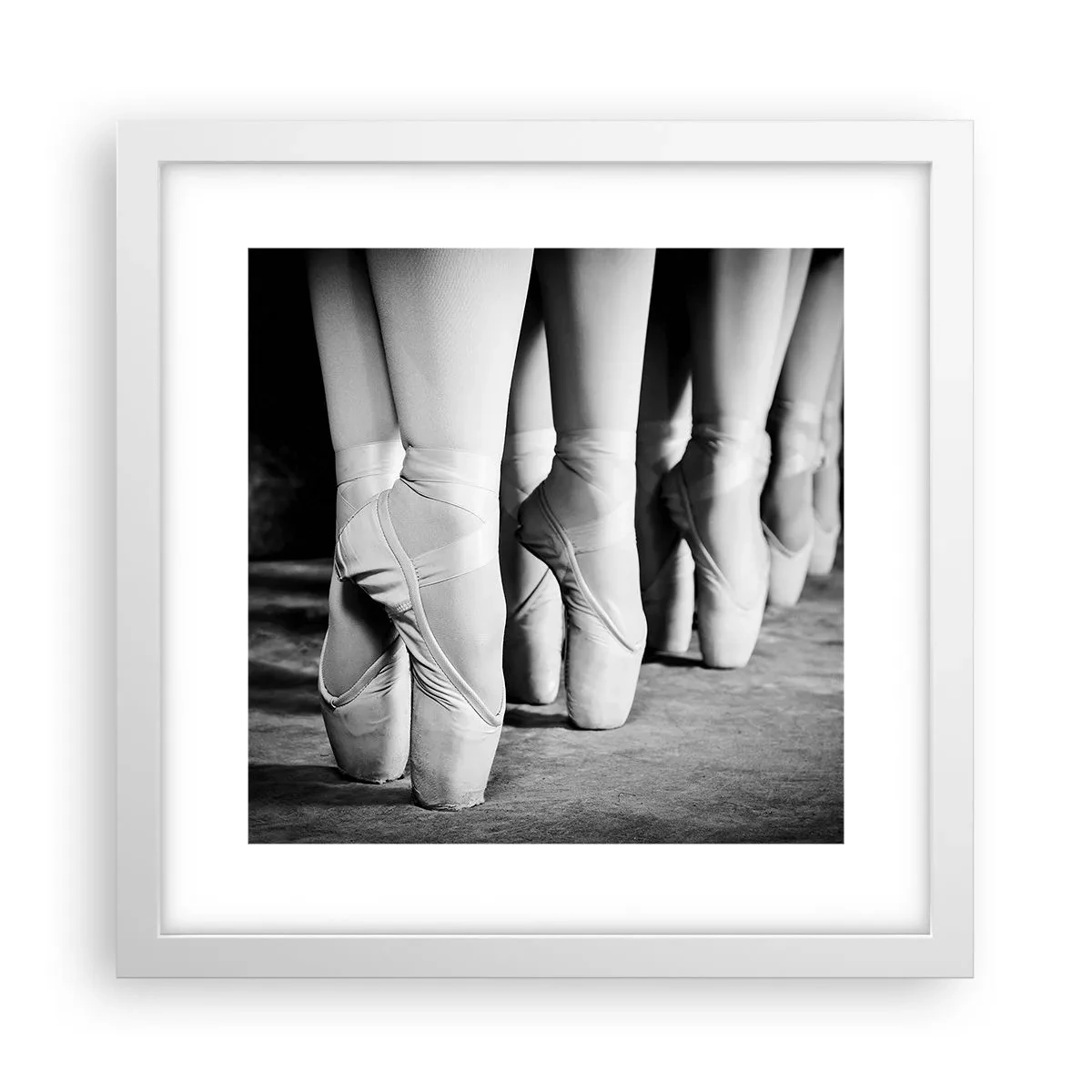 Poster in een witte lijst - Samen, lichtjes - 30x30 cm