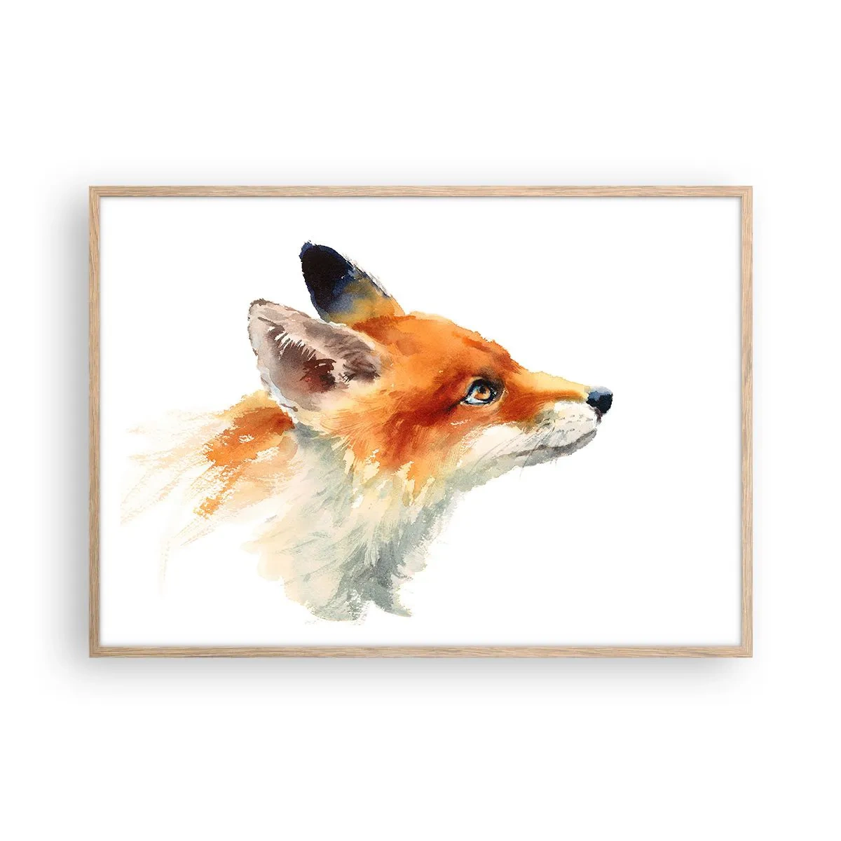 Een poster in een licht eiken lijst - Je kunt nooit voorzichtig genoeg zijn - 100x70 cm