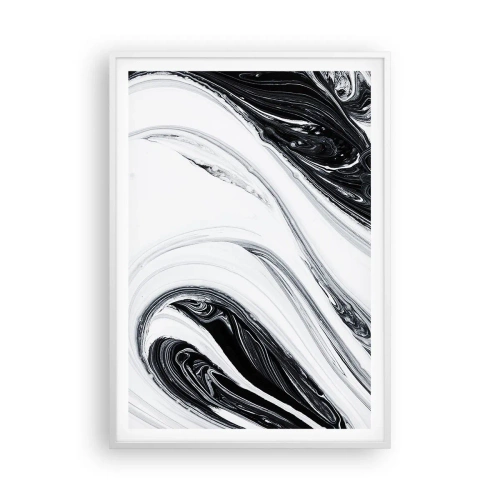 Poster in een witte lijst - Een combinatie van tegenstellingen - 70x100 cm